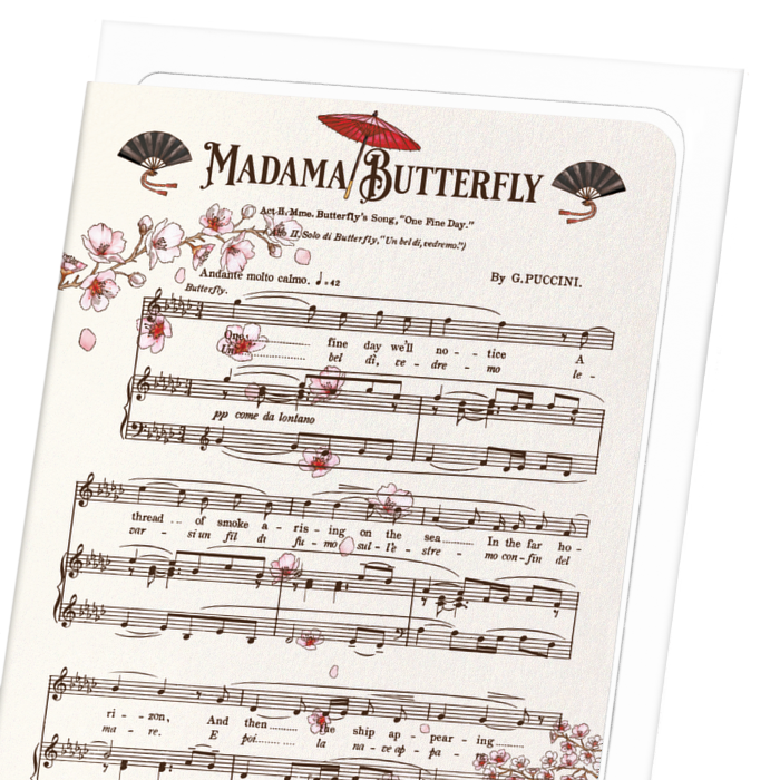 MADAMA BUTTERFLY MUSIC SCORE (1904)