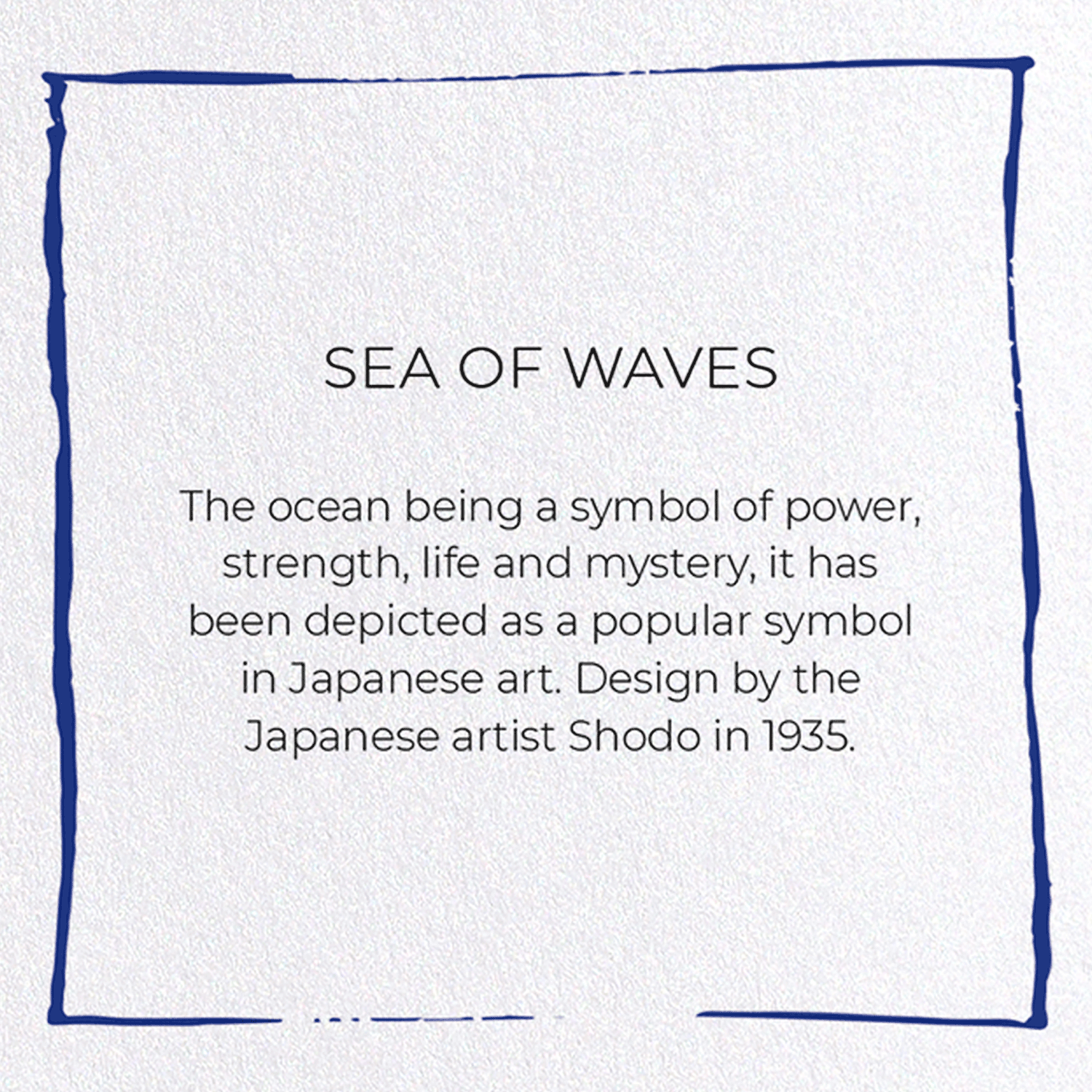 SEA OF WAVES