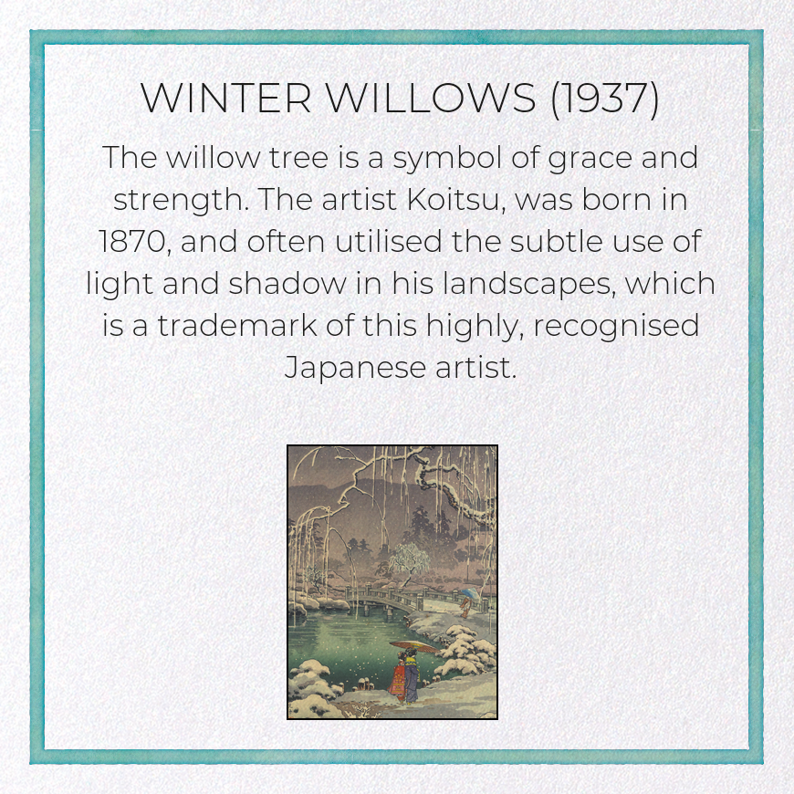 WINTER WILLOWS (1937)