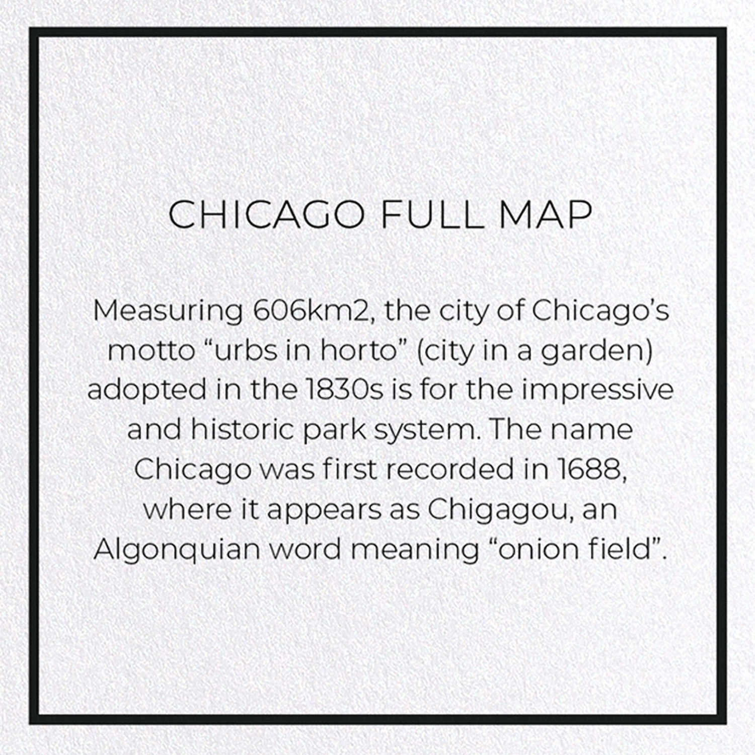 CHICAGO FULL MAP