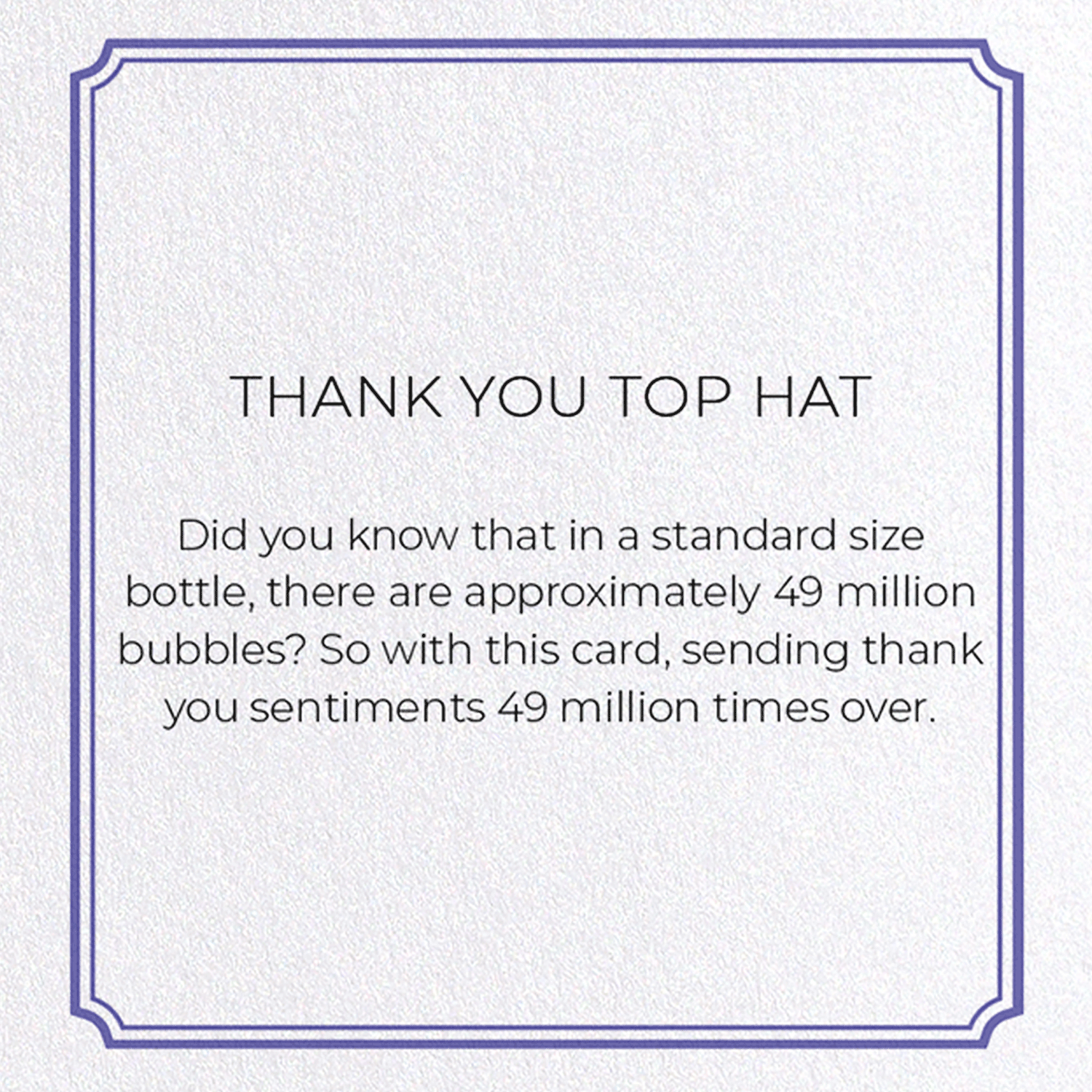 THANK YOU TOP HAT
