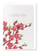 Ezen Designs - Peach blossom of love - Greeting Card - Front