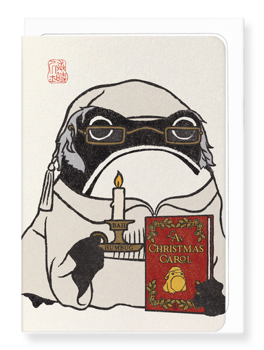 Ezen Designs - Scrooge Ezen Frog - Greeting Card - Front