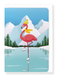 Ezen Designs - Winter flamingo - Greeting Card - Front