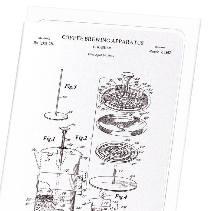 PATENT OF COFFEE BREWING APPARATUS (1967)