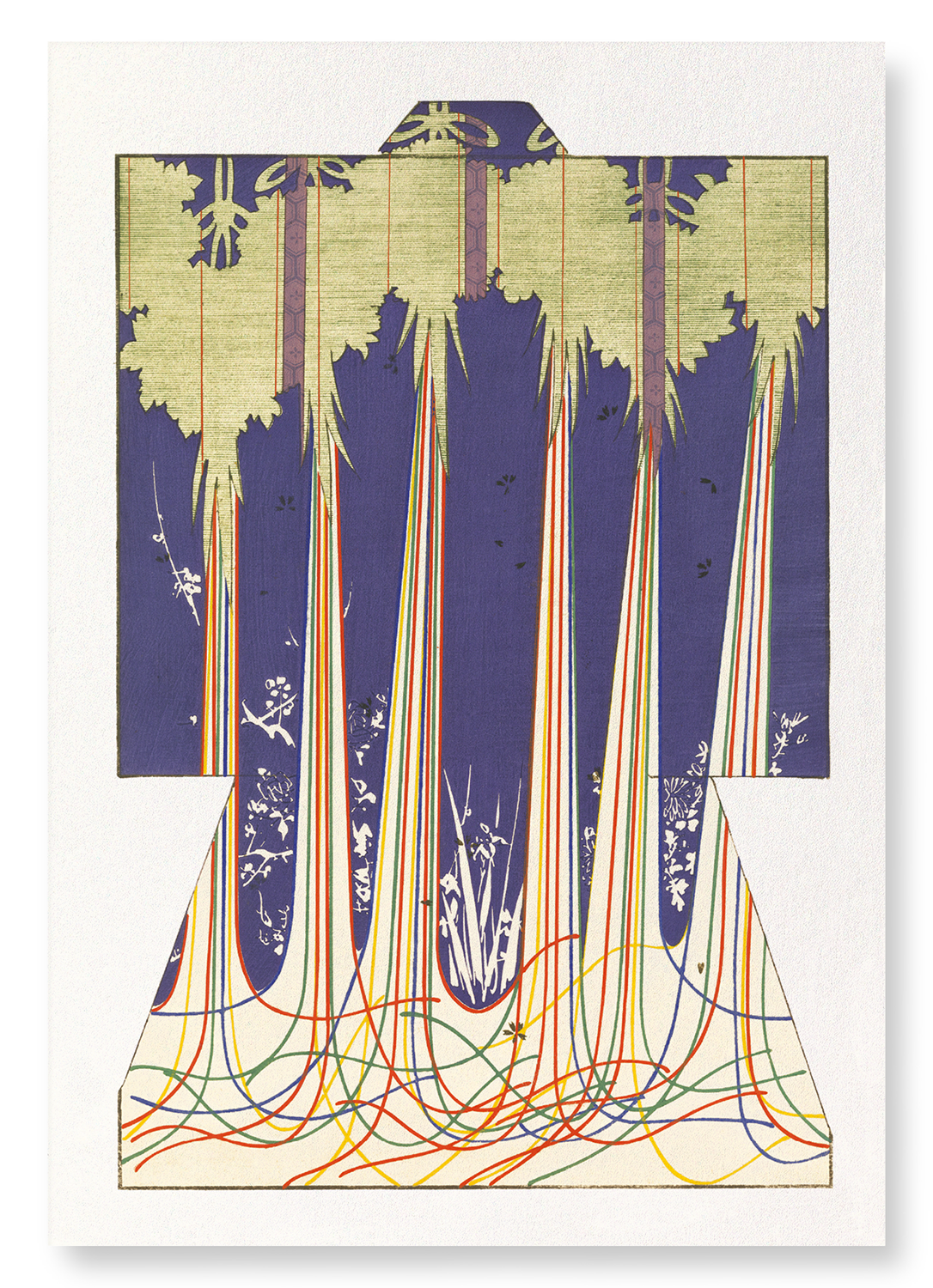 KIMONO OF FIVE COLOURED STRINGS OF BUDDHISM (1899)