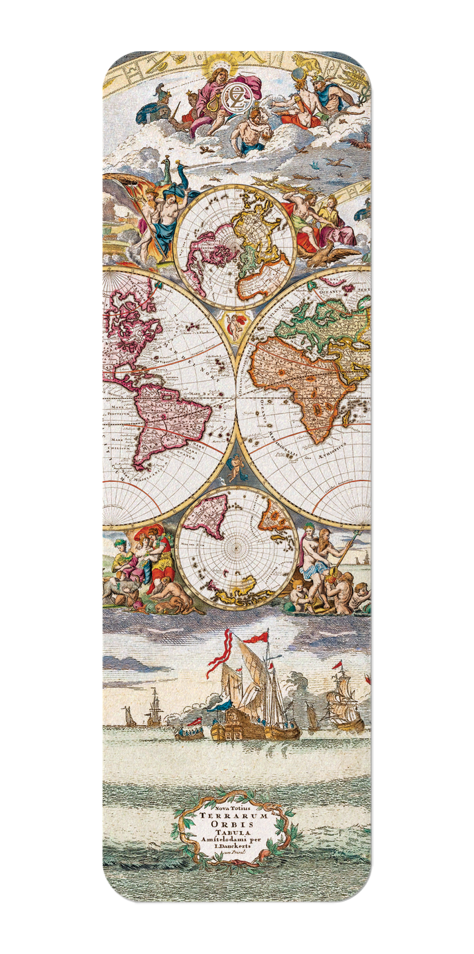 VINTAGE WORLD MAP (1660)