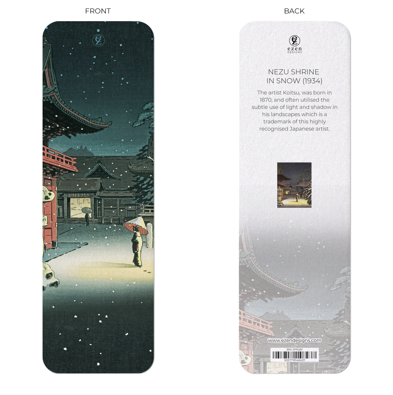 7 Bookmarks - Japanese Winter Designs