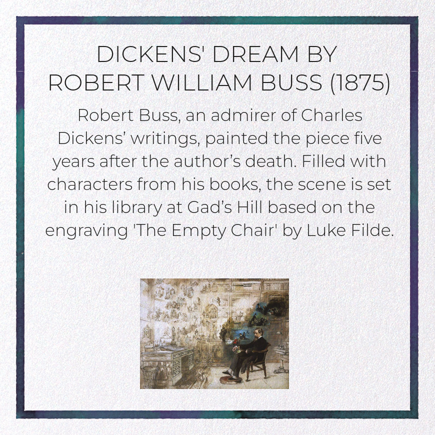 DICKENS' DREAM BY ROBERT WILLIAM BUSS (1875)