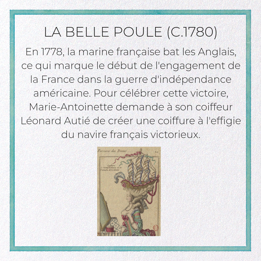 LA BELLE POULE (C.1780)