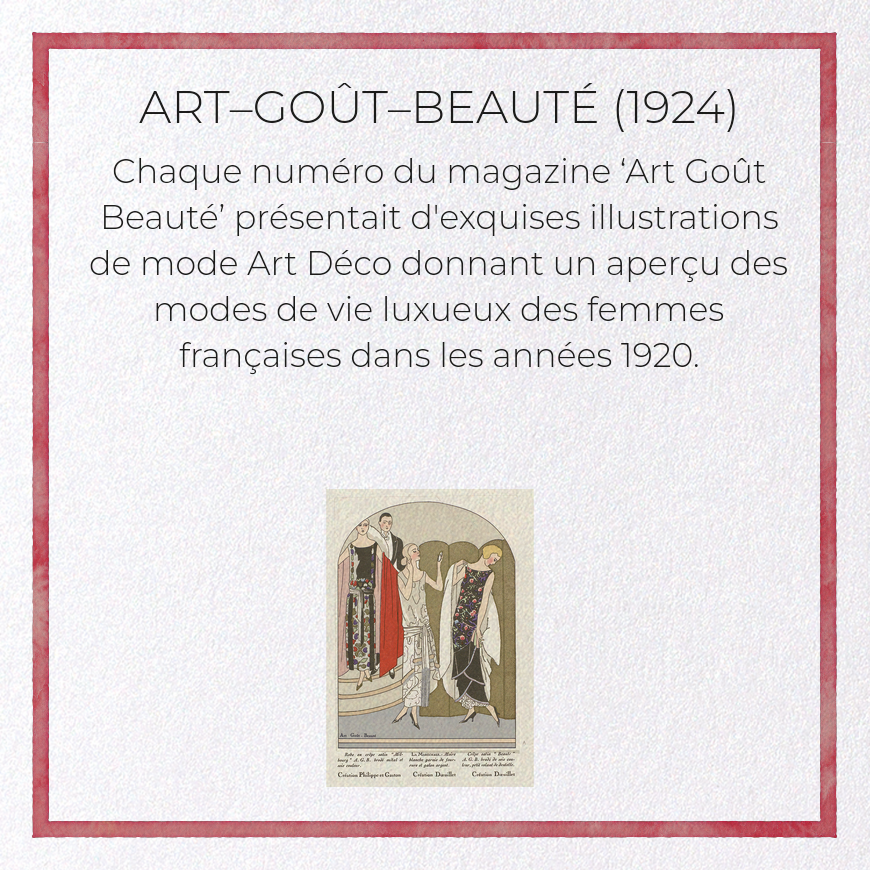 ART–GOÛT–BEAUTÉ (1924)