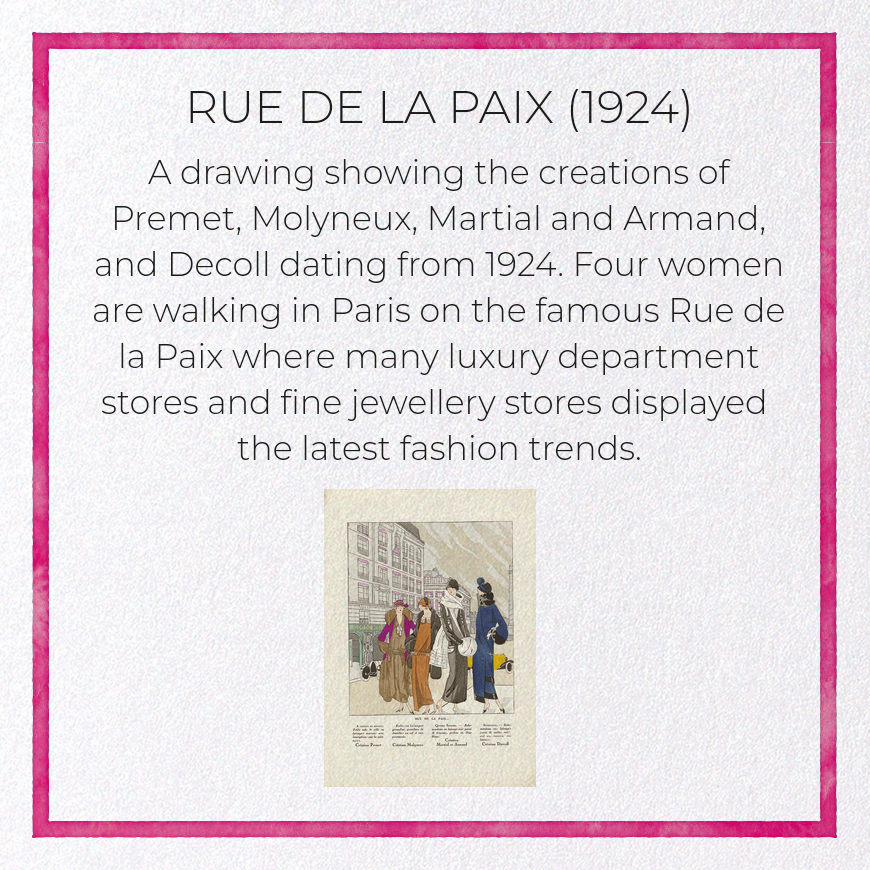 RUE DE LA PAIX (1924)