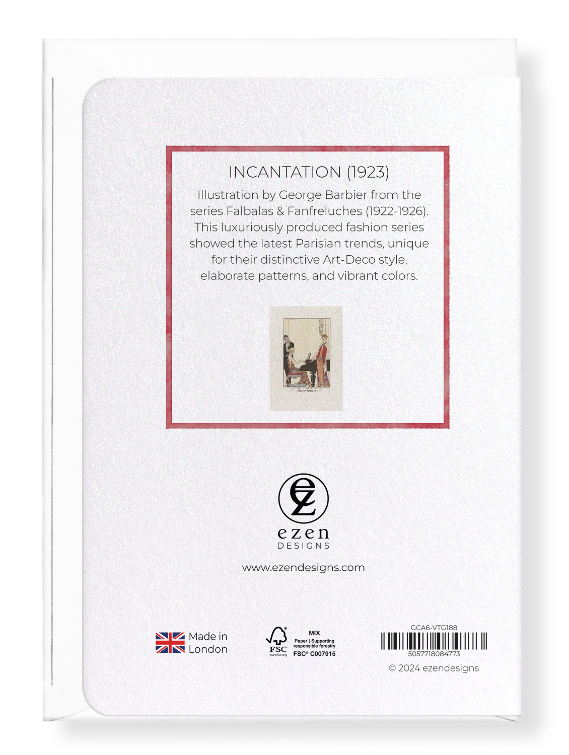 Ezen Designs - Incantation (1923) - Greeting Card - Back