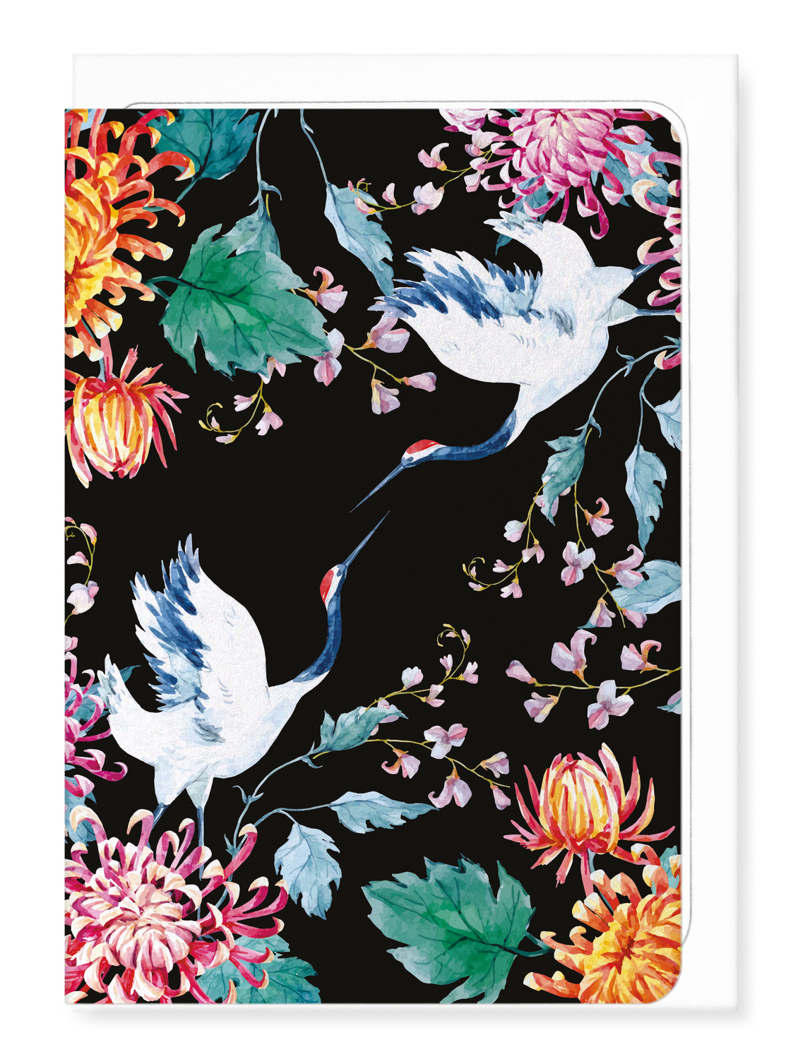 Ezen Designs - Couple of cranes - Greeting Card - Front