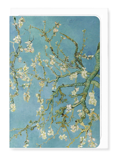 Ezen Designs - Blossoming almond tree by Van Gogh - Greeting Card - Front