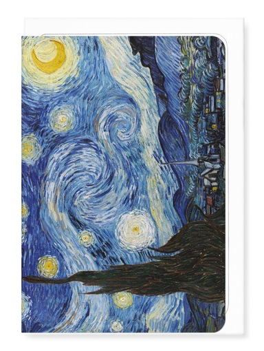 Ezen Designs - Starry night by van gogh - Greeting Card - Front