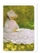 Ezen Designs - Spring time reading by monet - Greeting Card - Front