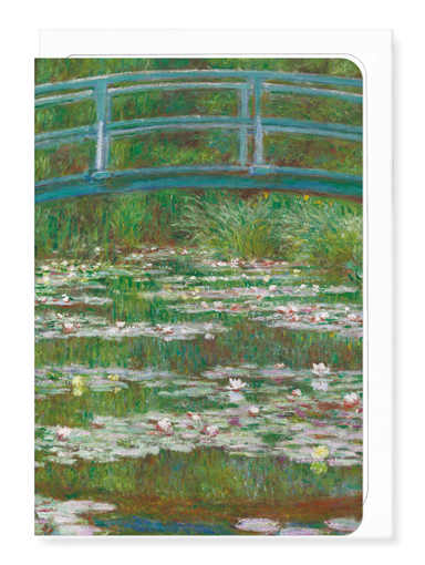 Ezen Designs - Japanese footbridge by monet - Greeting Card - Front