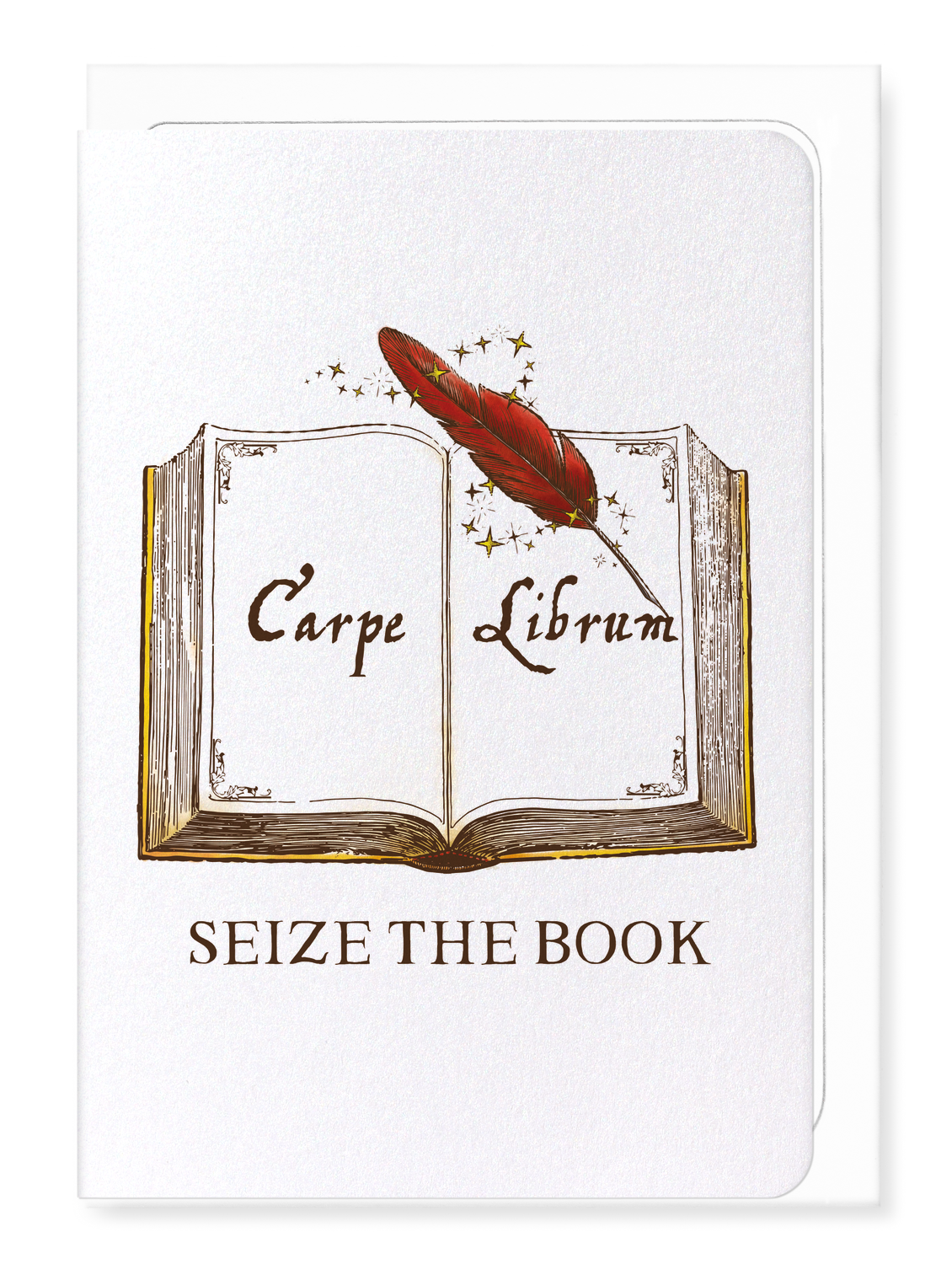 Ezen Designs - Seize the book - Greeting Card - Front