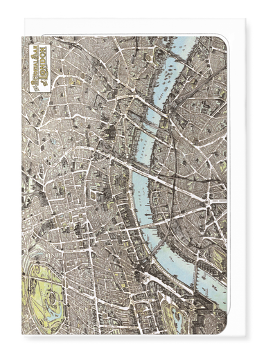 Ezen Designs - London at the close of 19th C - Greeting Card - Front