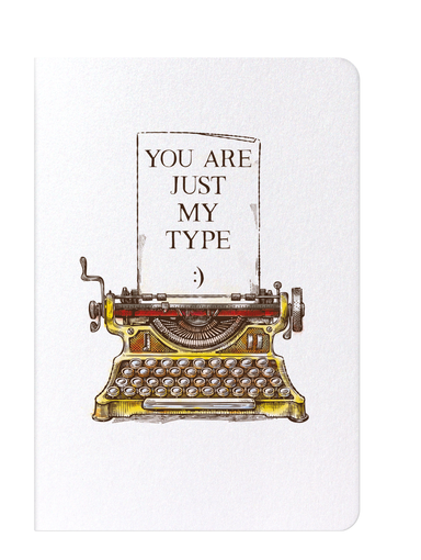 Ezen Designs - Just my type - Greeting Card - Front