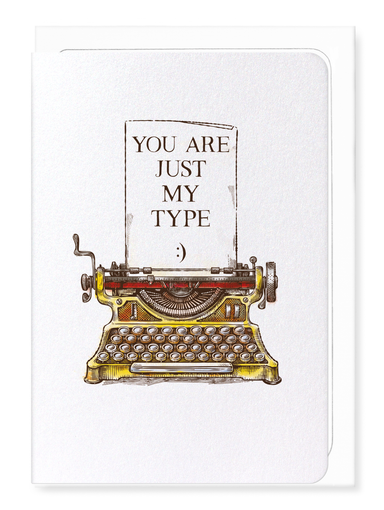 Ezen Designs - Just my type - Greeting Card - Front
