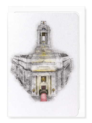 Ezen Designs - Freemasons grand hall - Greeting Card - Front