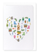 Ezen Designs - Garden heart - Greeting Card - Front