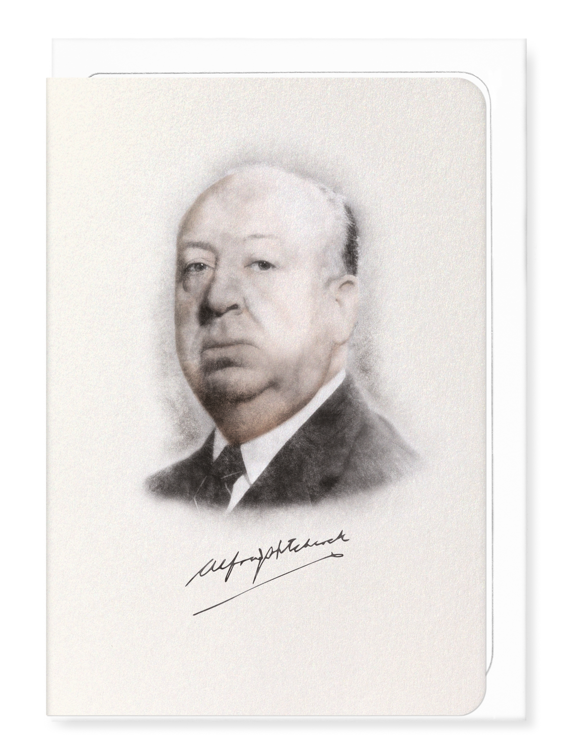 Ezen Designs - Alfred Hitchcock (1899-1980) - Greeting Card - Front