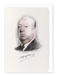 Ezen Designs - Alfred Hitchcock (1899-1980) - Greeting Card - Front