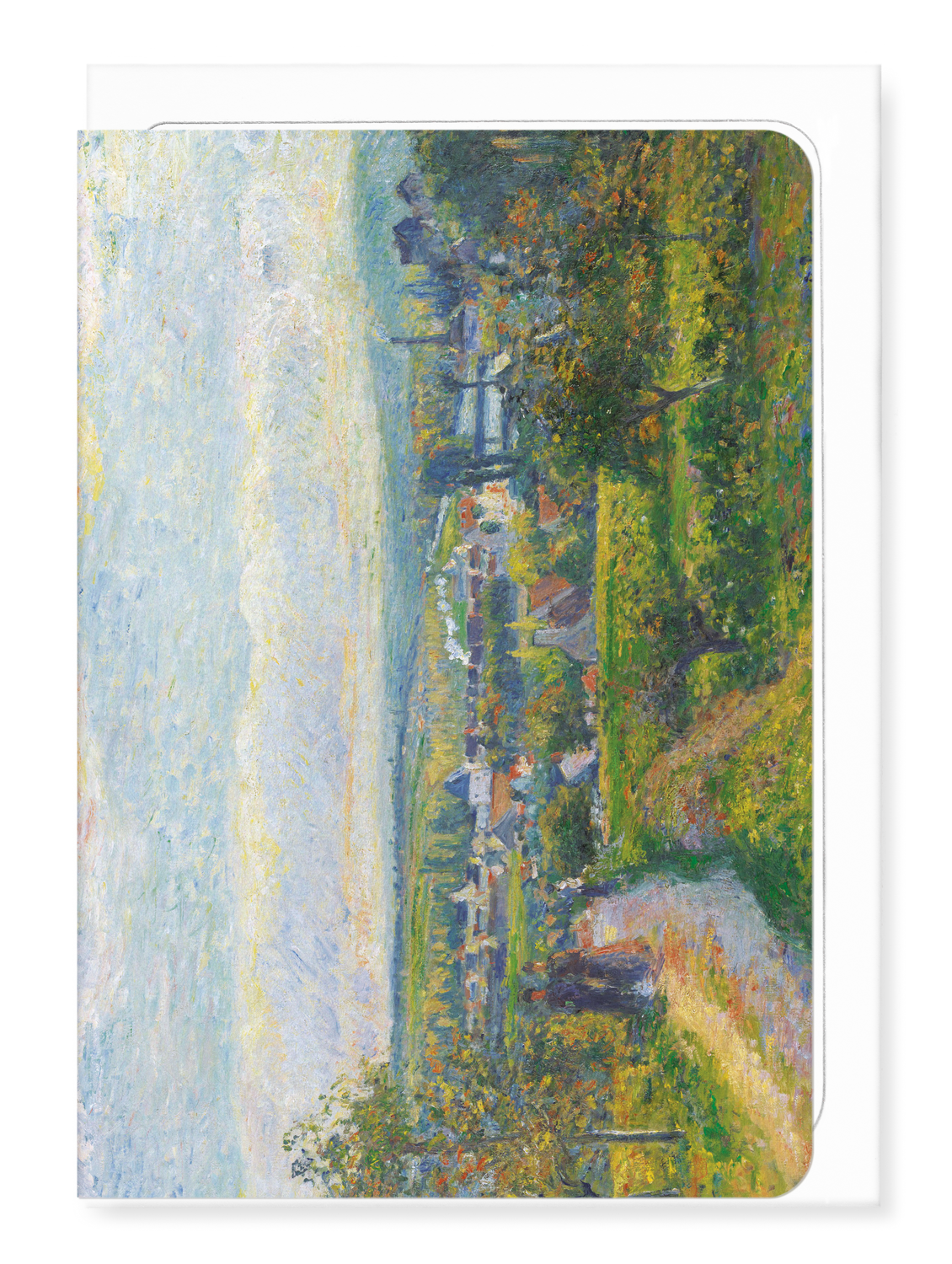 Ezen Designs - View of Saint-Ouen-l'Aumône (1876) - Greeting Card - Front