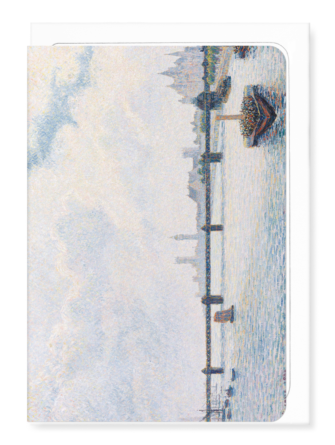 Ezen Designs - Charing Cross Bridge (1890) - Greeting Card - Front