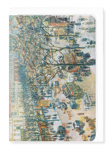 Ezen Designs - Boulevard des Italiens, Morning, Sunlight, 1897 - Greeting Card - Front