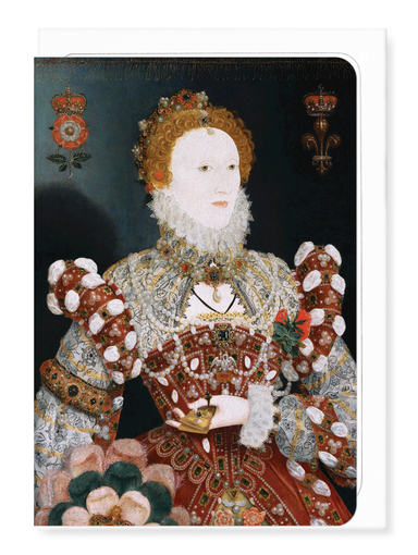 Ezen Designs - Portrait of Queen Elizabeth I (1573) - Greeting Card - Front