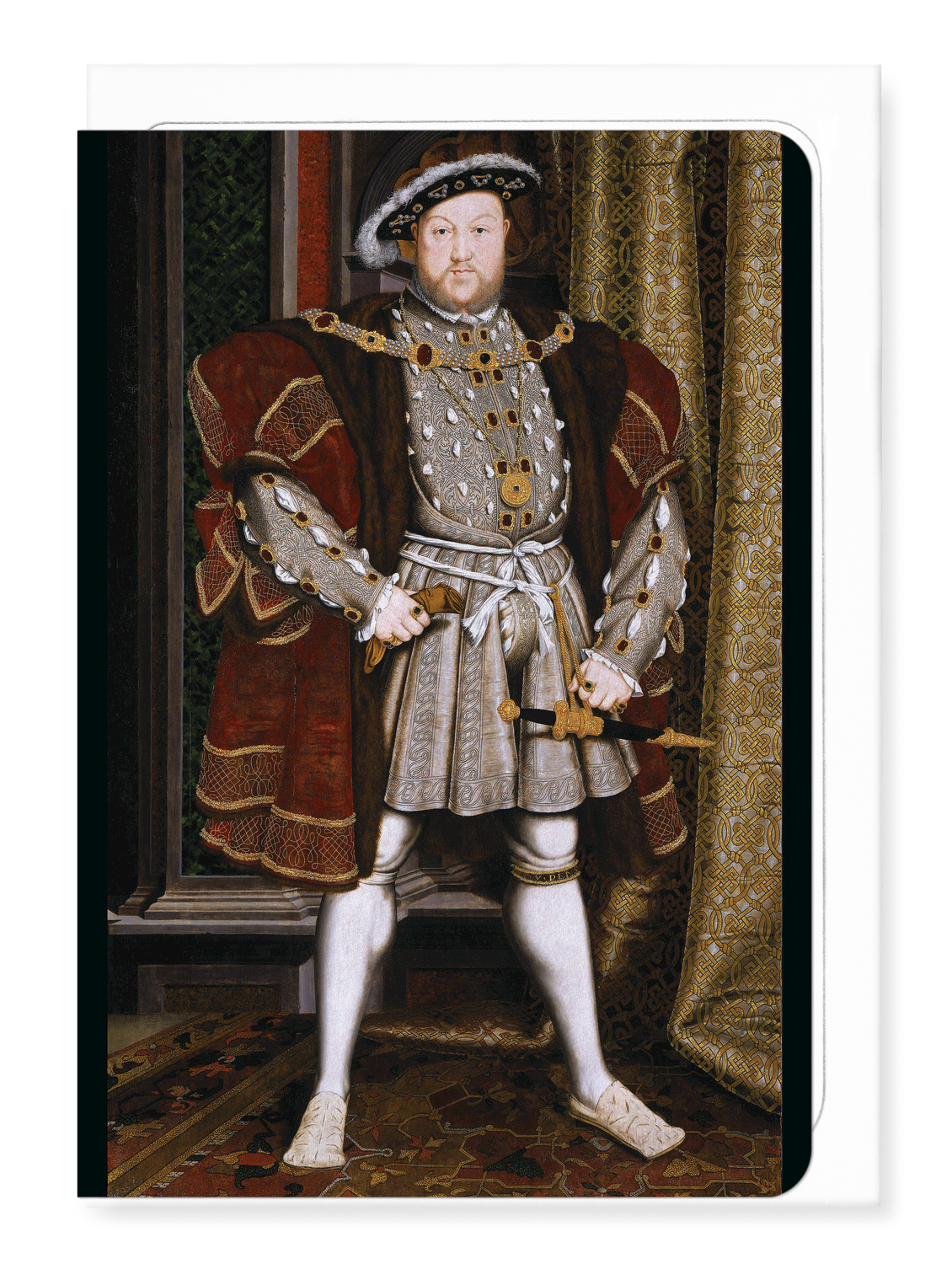 Ezen Designs - Portrait of King Henry VIII (c.1536) - Greeting Card - Front