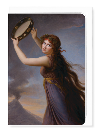 Ezen Designs - Lady Hamilton as a Bacchante (c.1792) - Greeting Card - Front