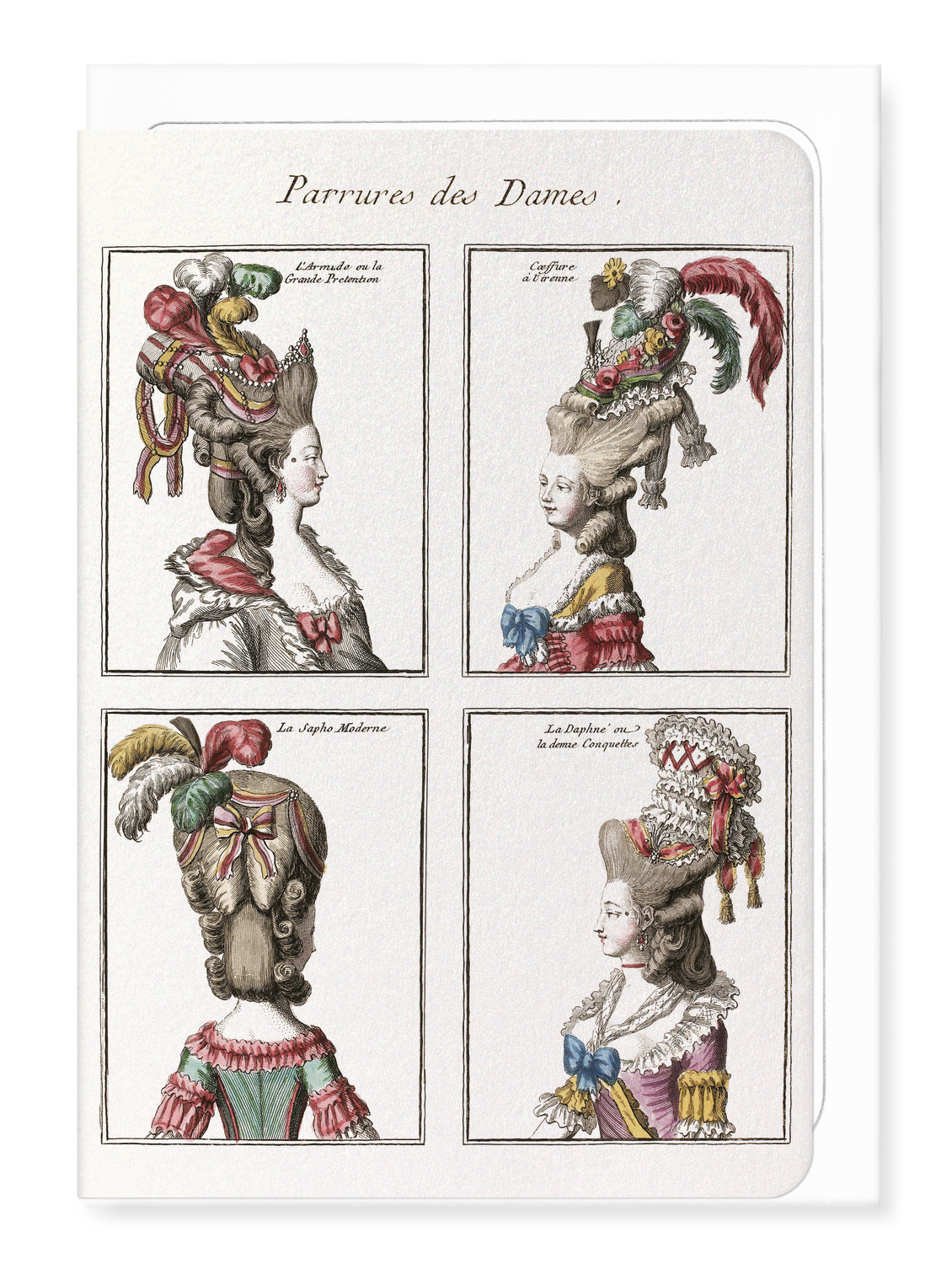 Ezen Designs - La Parure des Dames (1776) - Greeting Card - Front