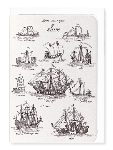 Ezen Designs - Sea Pictures Drawn with Pen and Pencil (1882) - Greeting Card - Front