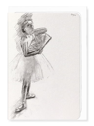 Ezen Designs - Dancer with a Fan (c.1880) - Greeting Card - Front