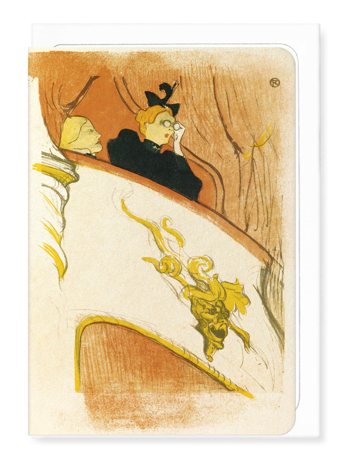 Ezen Designs - La Loge au Mascaron Doré (1893) - Greeting Card - Front