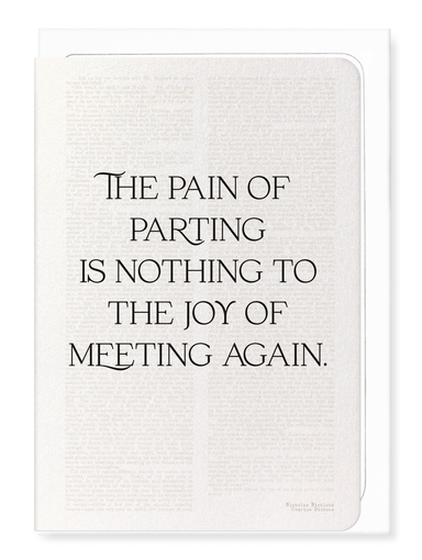 Ezen Designs - The Pain of Parting (1838) - Greeting Card - Front