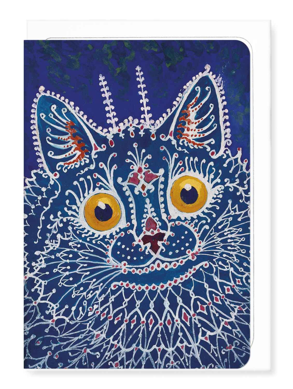 Ezen Designs - Cat in the “gothic” style (c.1930) - Greeting Card - Front