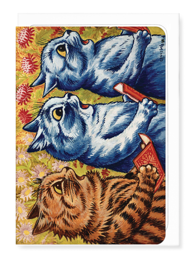 Ezen Designs - Three Cats Singing (C.1930) - Greeting Card - Front