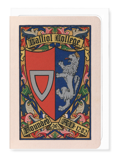 Ezen Designs - Balliol College Crest - Greeting Card - Front