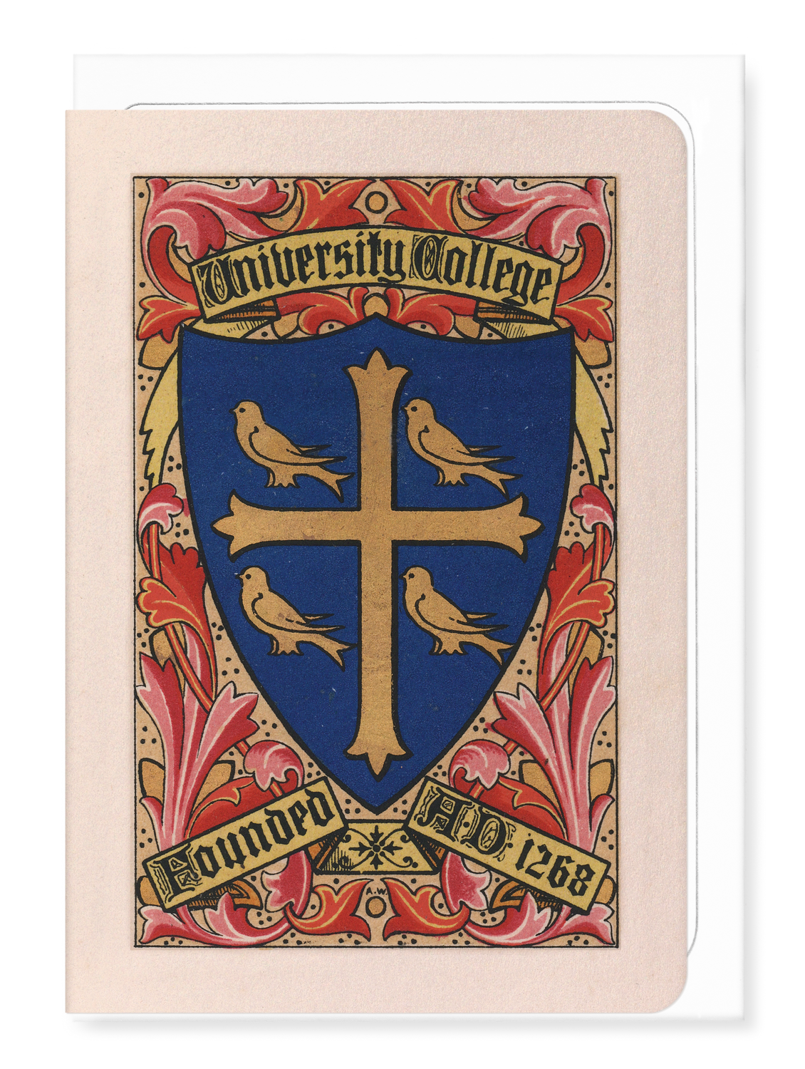 Ezen Designs - University College Crest - Greeting Card - Front