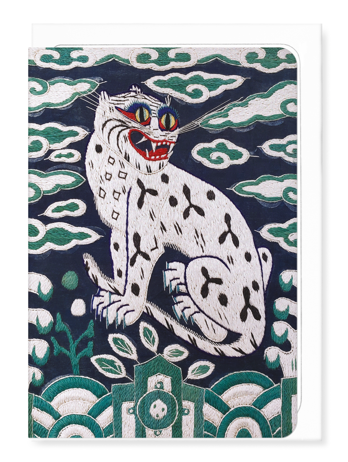 Ezen Designs - Korean Hyungbae Rank Badge of Tiger (late 19th C) - Greeting Card - Front