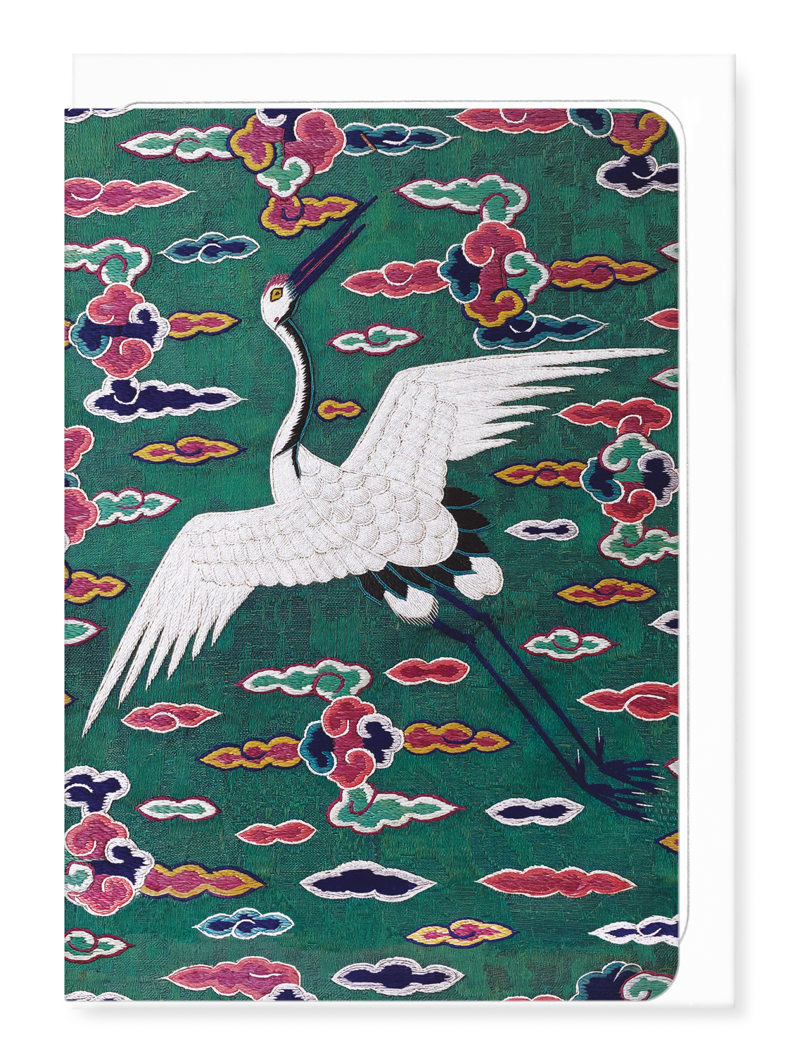 Ezen Designs - Korean Hyungbae Rank Badge of Crane (late 19th C) - Greeting Card - Front