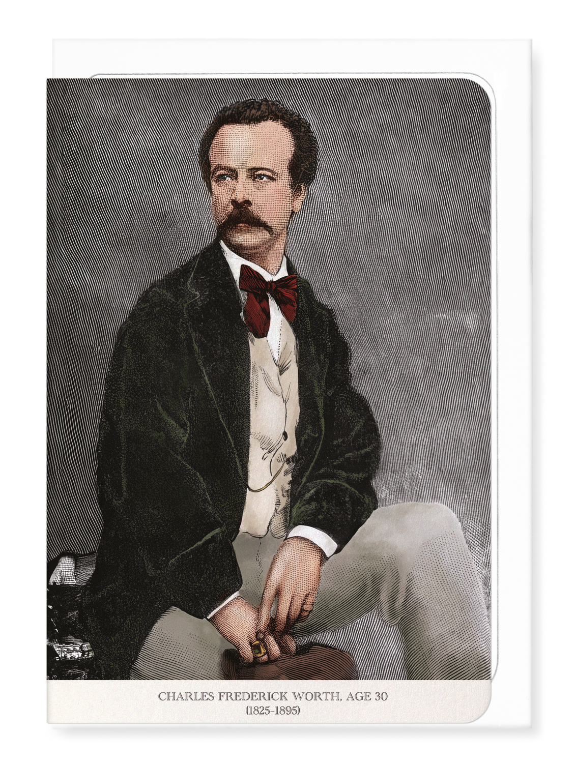 Ezen Designs - Charles Worth Aged 30 (1894) - Greeting Card - Front