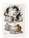 Ezen Designs - Six different specimen of the family Calitricidae Monkeys (c.1830) - Greeting Card - Front