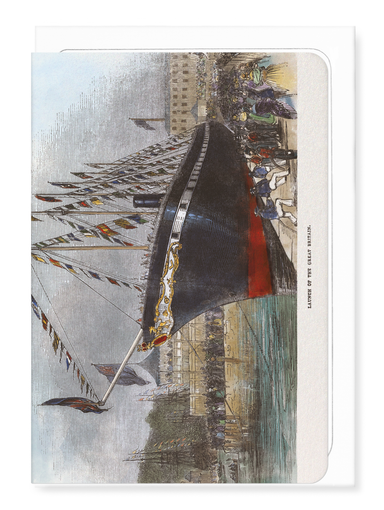 Ezen Designs - Launch of SS Great Britain (1843) - Greeting Card - Front